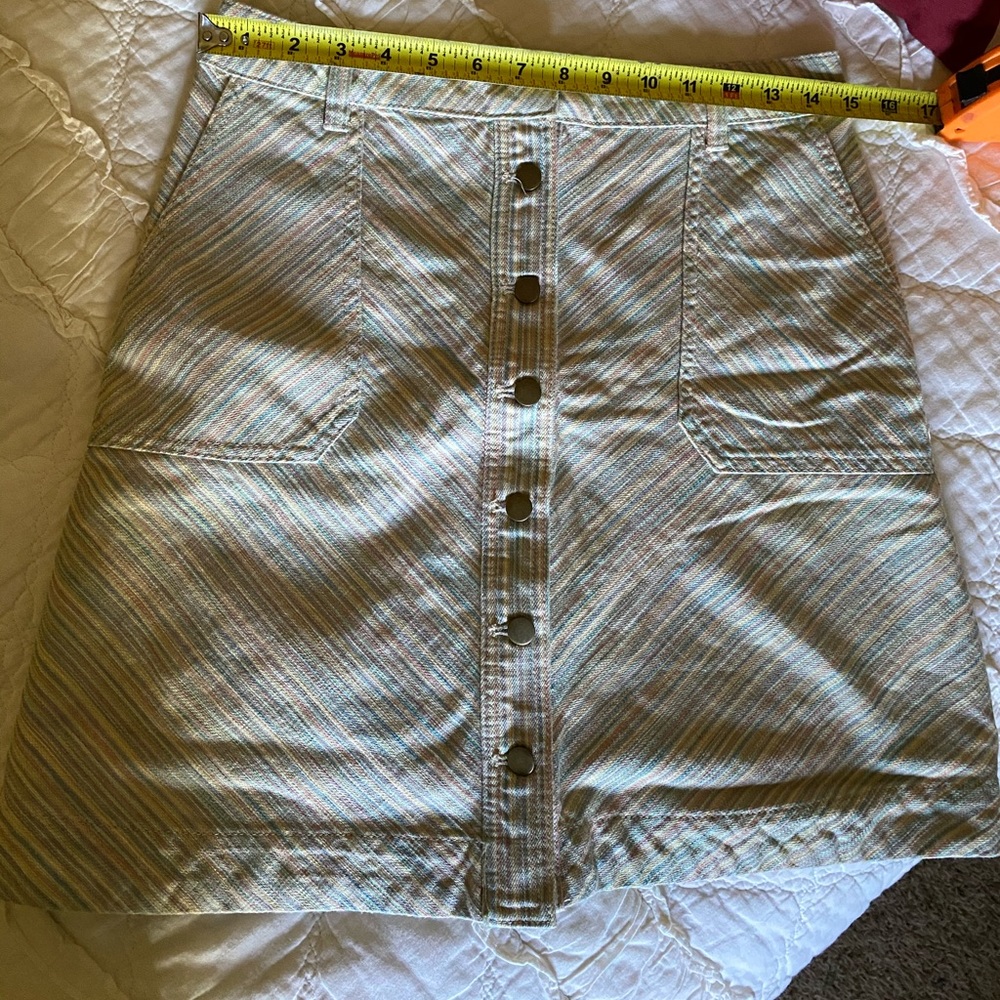 Pilcro Letterpress Striped skirt No 8